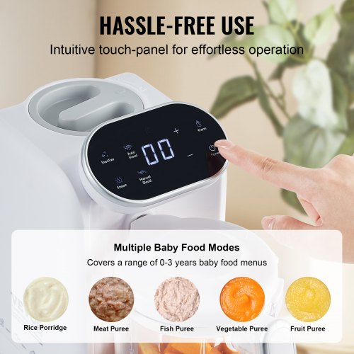 Baby Food Maker 430W Baby Food Processor with 750 ml Tritan Bowl SUS304