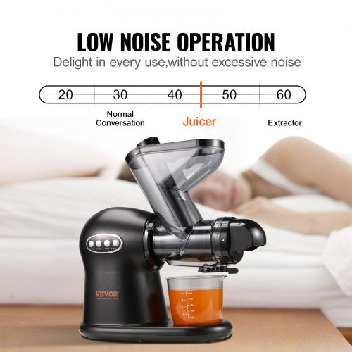 Slow Masticating Juicer 2Speed Mode Cold Press Juicer Machine with Reverse