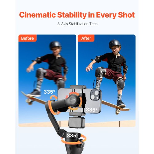 Gimbal Stabilizer for Smartphone 3Axis Stabilization Phone Gimbal for Smartphone