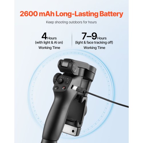 Gimbal Stabilizer for Smartphone 3Axis Stabilization AIPowered Phone