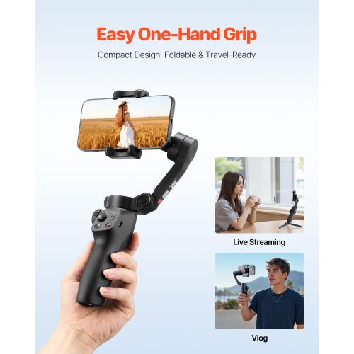 Gimbal Stabilizer for Smartphone 3Axis Stabilization Phone Gimbal for Smartphone 1