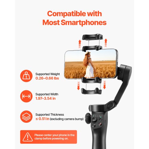 Gimbal Stabilizer for Smartphone 3Axis Stabilization Phone Gimbal for Smartphone 1