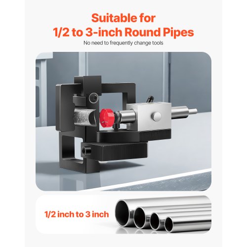 Pipe Tube Notcher 12 to 3inch Tubing Notcher with to 50° Adjustable