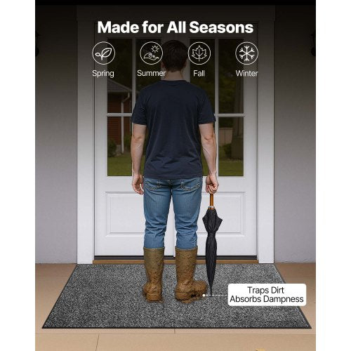 Front Door Mat 5 x 3 ft Commercial Floor Mat for Indoor and Outdoor