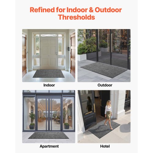 Front Door Mat 5 x 3 ft Commercial Floor Mat for Indoor and Outdoor