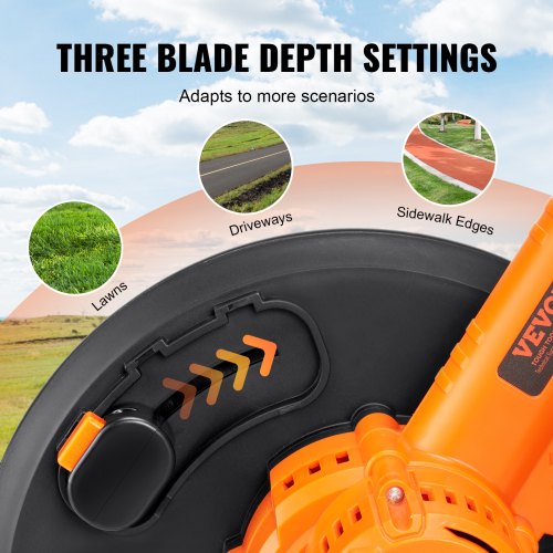 Lawn Edger 20 V Battery Powered Cordless Edger 9inch Blade Edger Lawn