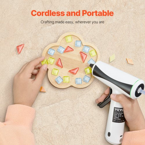 Hot Glue Gun Rechargeable Cordless Glue Gun Mini Wireless Hot Glue Gun Kit