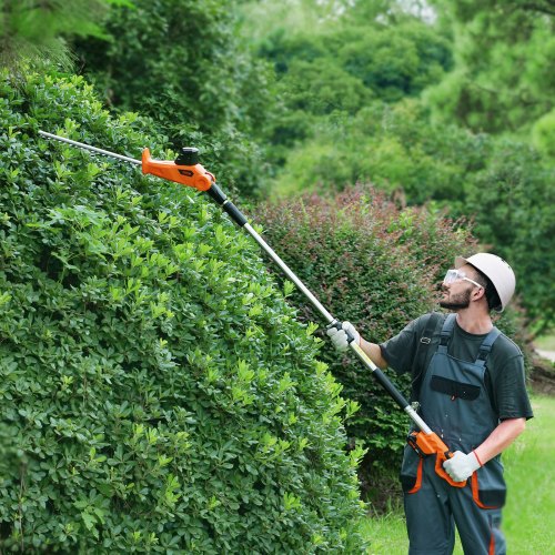 20V Cordless Hedge Trimmer 18 inch Doubleedged Steel Blade Pole Hedge