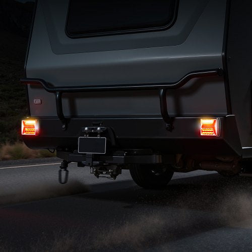 Trailer Lights 2PCS 12V Square LED Magnetic Wireless Trailer Tail Lights