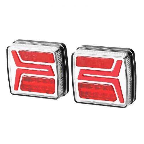 Trailer Lights 2PCS 12V Square LED Magnetic Wireless Trailer Tail Lights