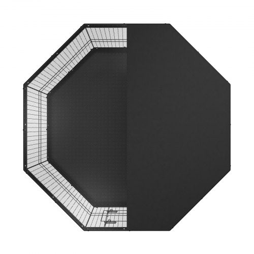 Dog Playpen 8 Panels Foldable Metal Dog Exercise Pen with Top Cover and Bottom
