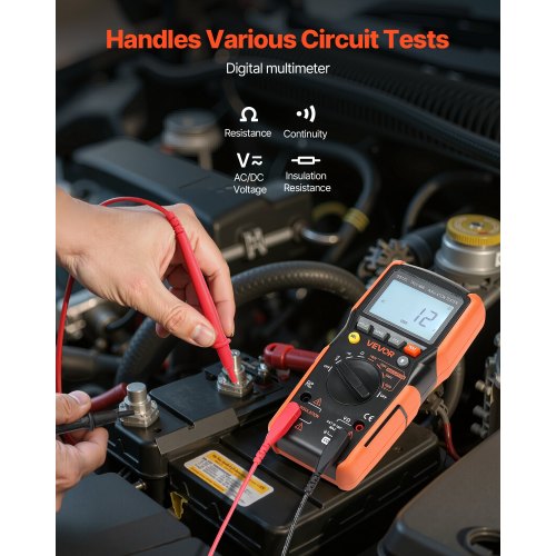 Digital Multimeter 4000Count TRMS Voltmeter Ohmmeter 1000V ACDC Voltage