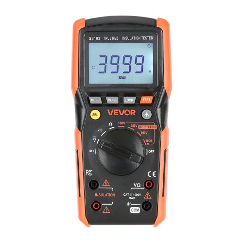 Digital Multimeter 4000Count TRMS Voltmeter Ohmmeter 1000V ACDC Voltage