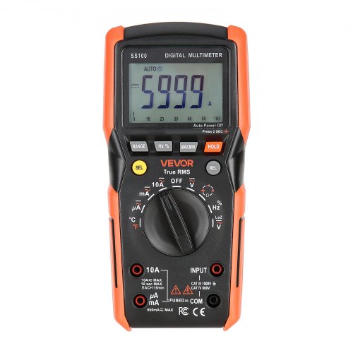 Digital Multimeter 6000Count TRMS DCAC Voltmeter Current Tester