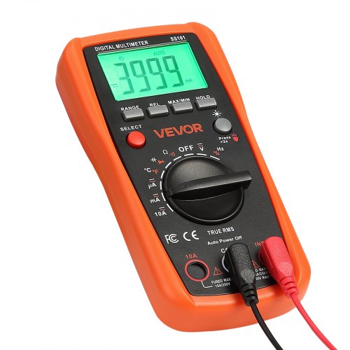 Digital Multimeter 4000Count TRMS DCAC Voltmeter Current Tester