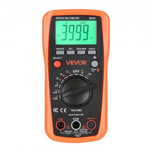 Digital Multimeter 4000Count TRMS DCAC Voltmeter Current Tester
