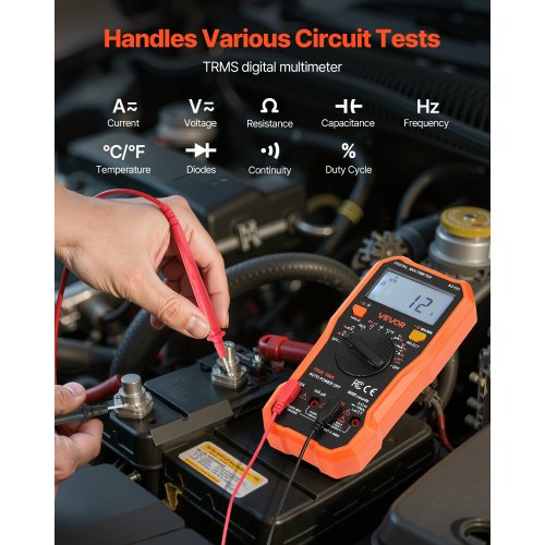 Digital Multimeter 6000Count TRMS DCAC Voltmeter Current Tester 1