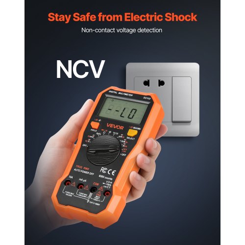 Digital Multimeter 6000Count TRMS DCAC Voltmeter Current Tester 1