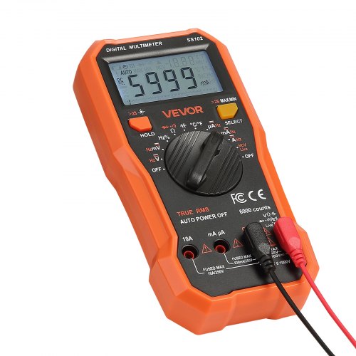 Digital Multimeter 6000Count TRMS DCAC Voltmeter Current Tester 1