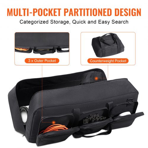 Telescope Case 30” Telescope Storage Bag with Fixed Buckles MultiPocket