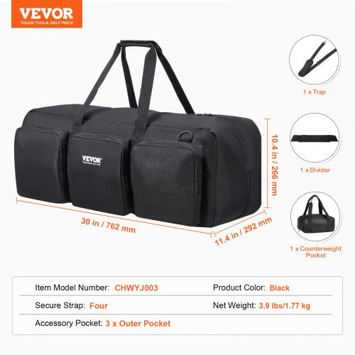 Telescope Case 30” Telescope Storage Bag with Fixed Buckles MultiPocket