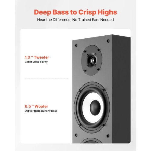 Floorstanding Speaker 2Way FloorStanding Tower Speaker with 1Inch