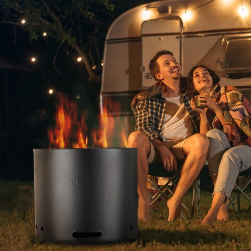 Smokeless Fire Pit Stove Bonfire H 12.6 in x Dia 15 inWood Burning