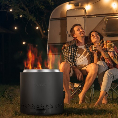 Smokeless Fire Pit Stove Bonfire H 15.4 in x Dia 157 inWood Burning
