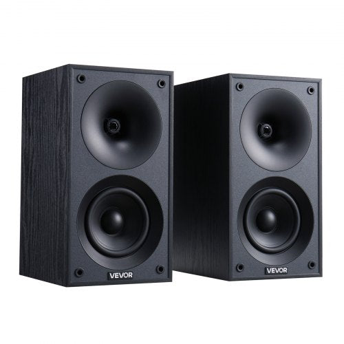 Passive Bookshelf Speaker 300W Book Shelf Stereo Speakers with 4Inch
