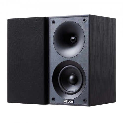 Passive Bookshelf Speaker 300W Book Shelf Stereo Speakers with 4Inch