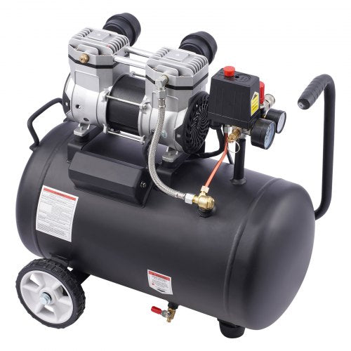 Air Compressor 8 Gallon Steel Tank 1HP 22 CFM90 PSI Oil Free Air