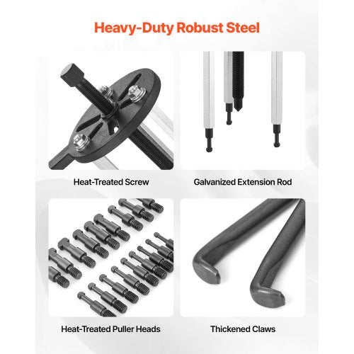 21in1 Bearing Puller Set 21 PCS 3Jaw Hook Puller for Internal External