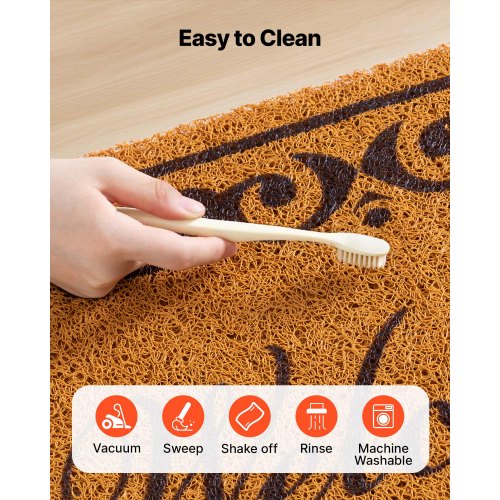 Door Mat Welcome Doormat for Outdoor Entrance 295 x 17 AllWeather Faux