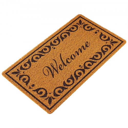 Door Mat Welcome Doormat for Outdoor Entrance 295 x 17 AllWeather Faux