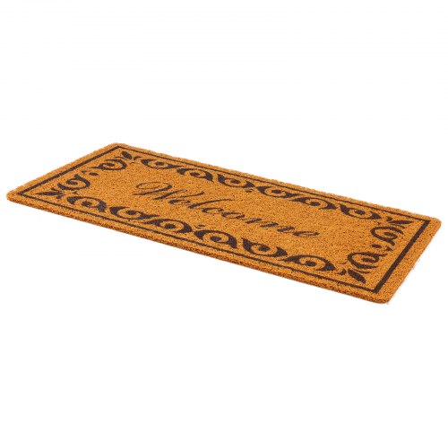 Door Mat Welcome Doormat for Outdoor Entrance 295 x 17 AllWeather Faux