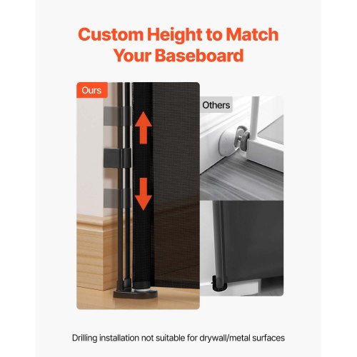 Retractable Baby Gate Extends to 120 inch Extra Wide 38.5 inch Tall