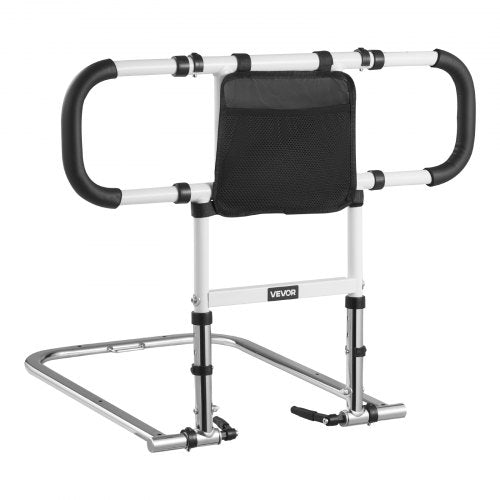 Bed Rail for Elderly Foldable Extendable Bedside Assist Rail with Side