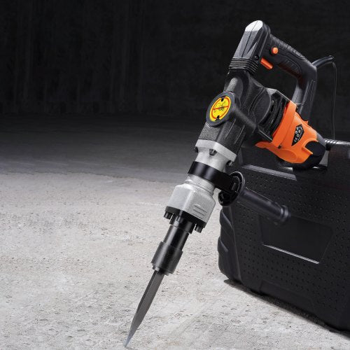 Demolition Jack Hammer Concrete Breaker 1400W Electric Hammer 2 Chisel Bit