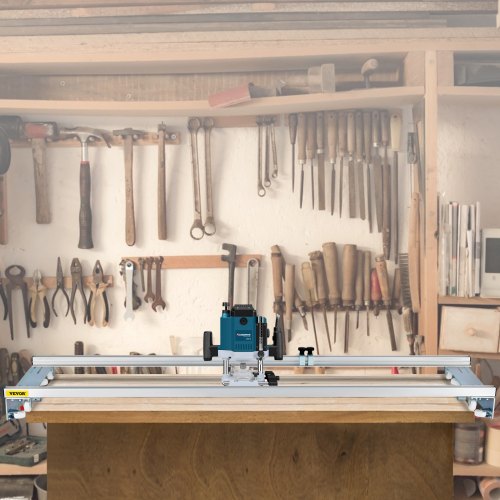 Router Sled 60 inches 152.4cm Width Slab Guide Jig for Woodworking with Locking
