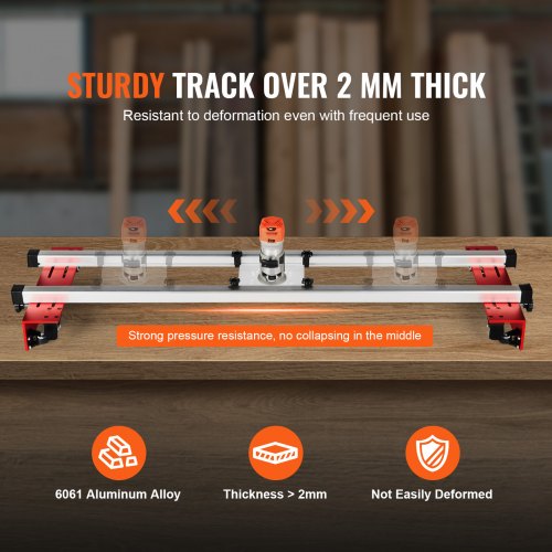 Router Sled 60 inches Portable and Adjustable Slab Flattening Jig DIY
