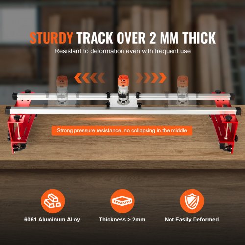 Router Sled 60 inches Portable and Adjustable Slab Flattening Jig DIY