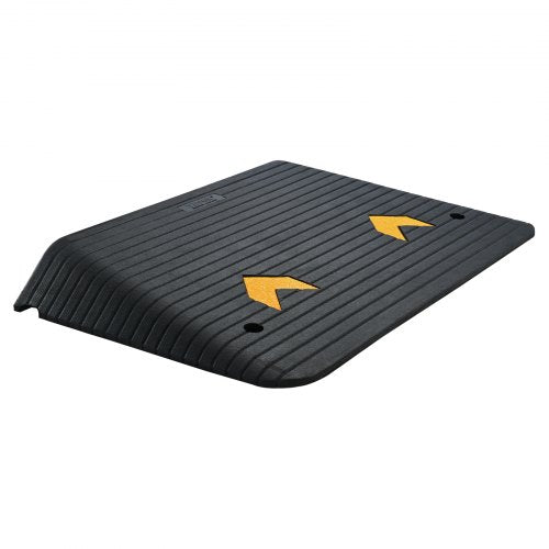 Upgraded Rubber Threshold Ramp 4 Rise Door Ramp with 1 Channel Natural