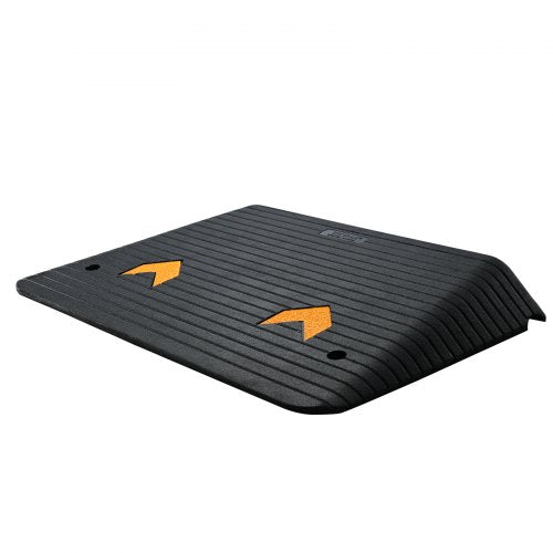 Upgraded Rubber Threshold Ramp 4 Rise Door Ramp with 1 Channel Natural