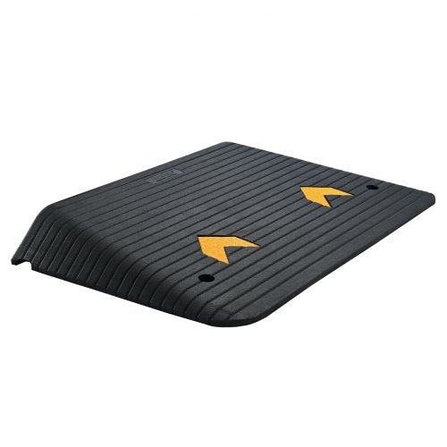 Upgraded Rubber Threshold Ramp 4 Rise Door Ramp with 1 Channel Natural