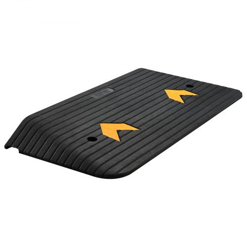 Upgraded Rubber Threshold Ramp 3 Rise Door Ramp with 1 Channel Natural