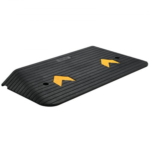Upgraded Rubber Threshold Ramp 3 Rise Door Ramp with 1 Channel Natural