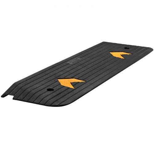 Upgraded Rubber Threshold Ramp 1 Rise Wheelchair Ramp Doorway Natural