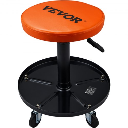 Adjustable Mechanics Rolling Creeper Seat Stool Tool Tray for Shop Garage –