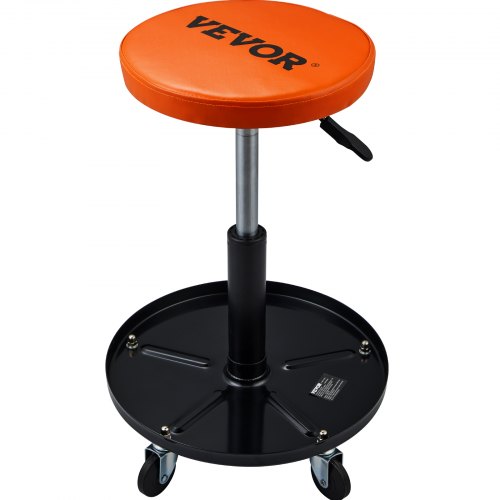Adjustable Mechanics Rolling Creeper Seat Stool Tool Tray for Shop Garage –