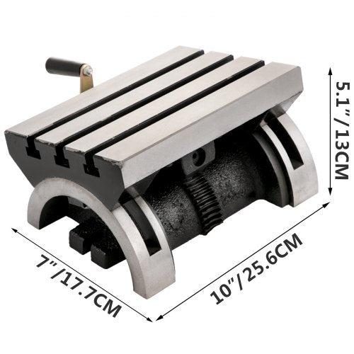 Tilting Milling Table 10x7inch Tilting Angle Milling Machine 090°Adjustable